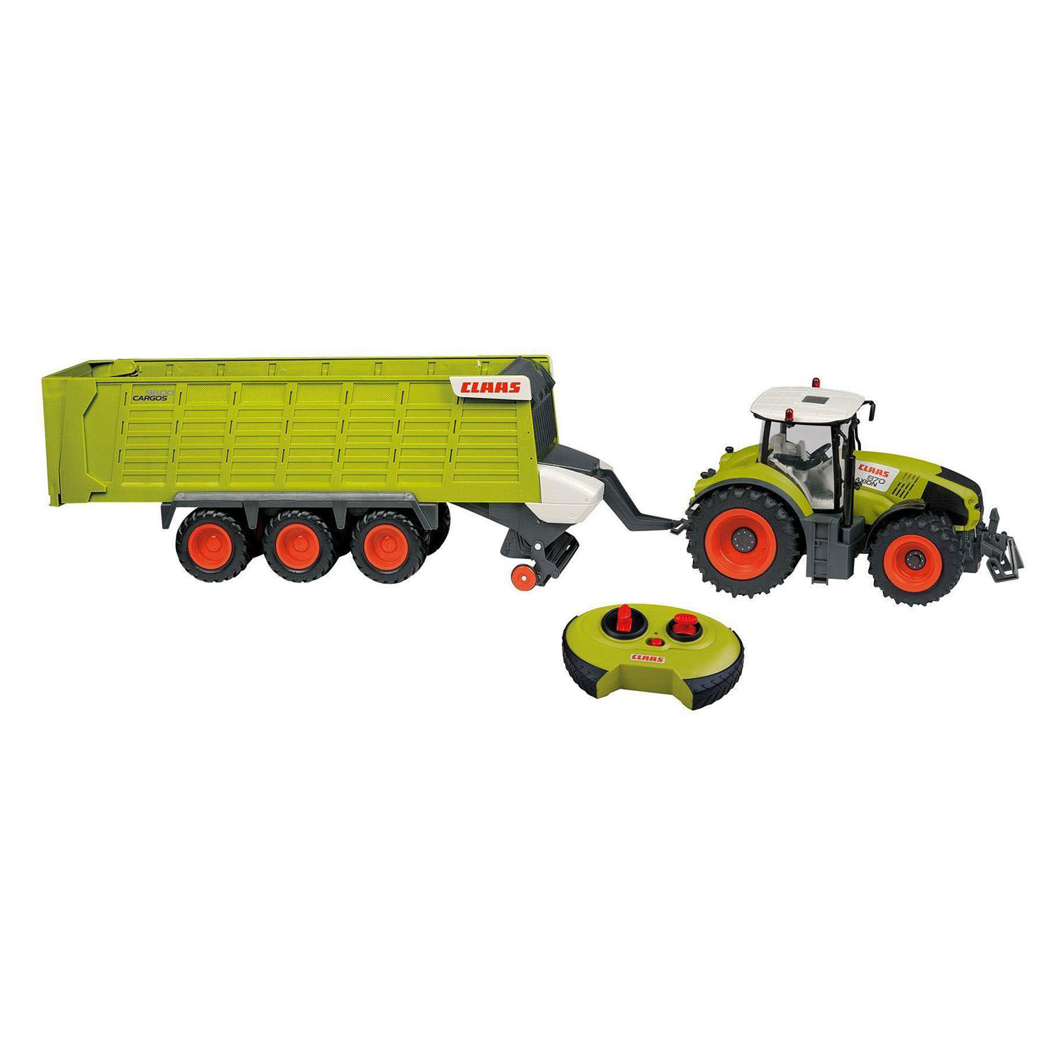 RC 2.4GHz Bestuurbare Claas Axion 870 met Cargos 9600 Trailer - 1:16