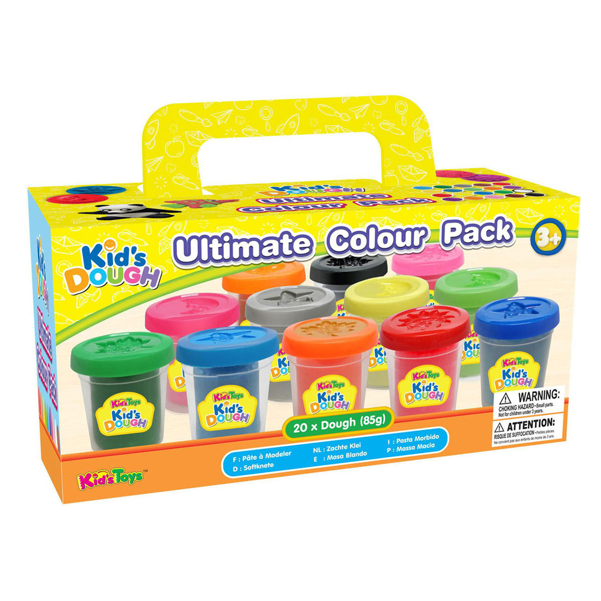 Kid's Dough Ultimate Colour Pack - 20 Kleipotjes