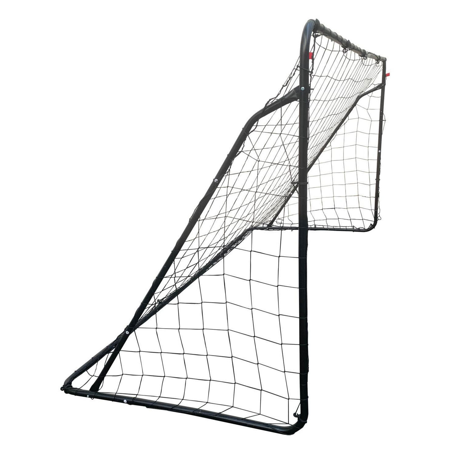 Fußballtor 240 x 90 x 150 cm, Stahl, Schwarz