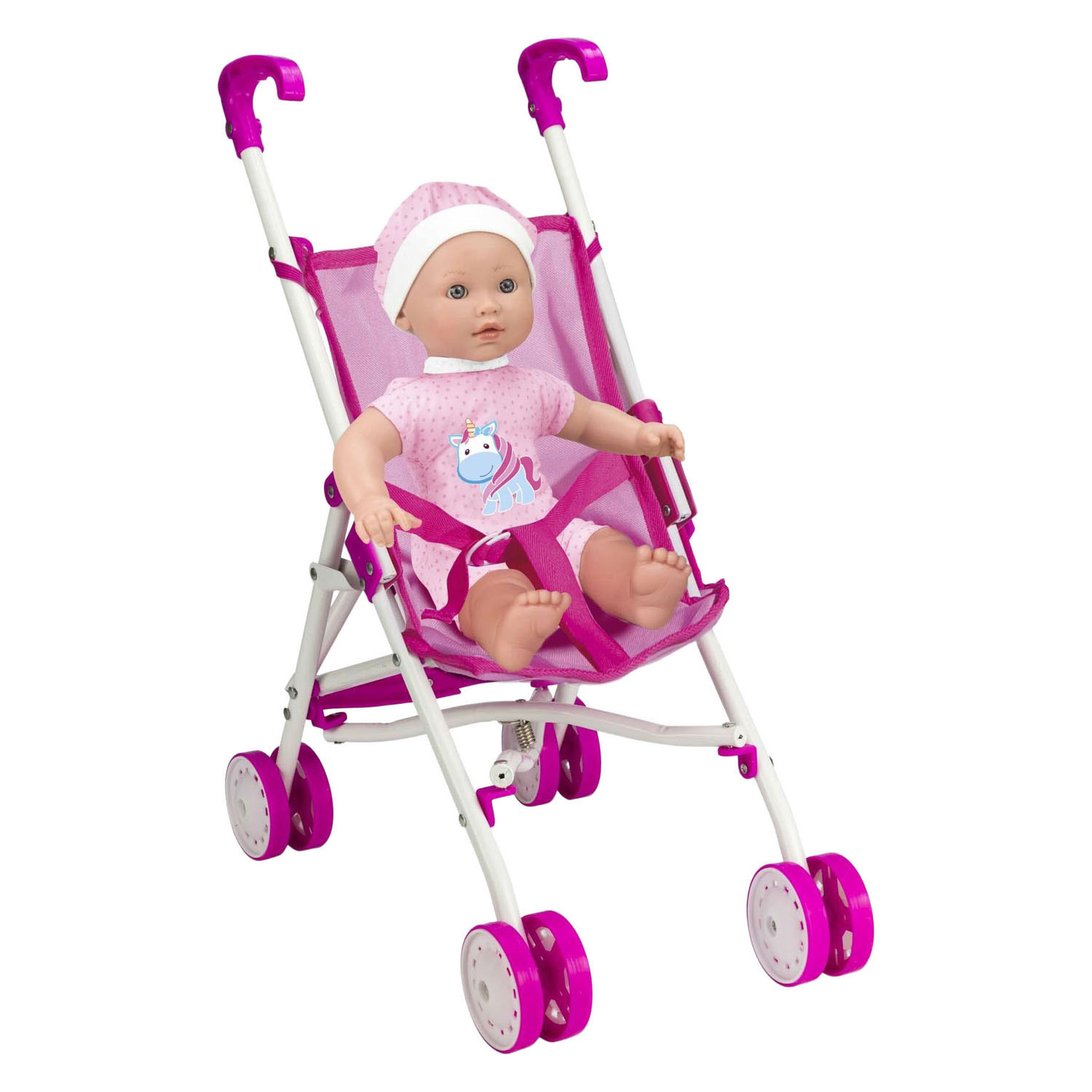 Poussette Babypop met - 35 cm