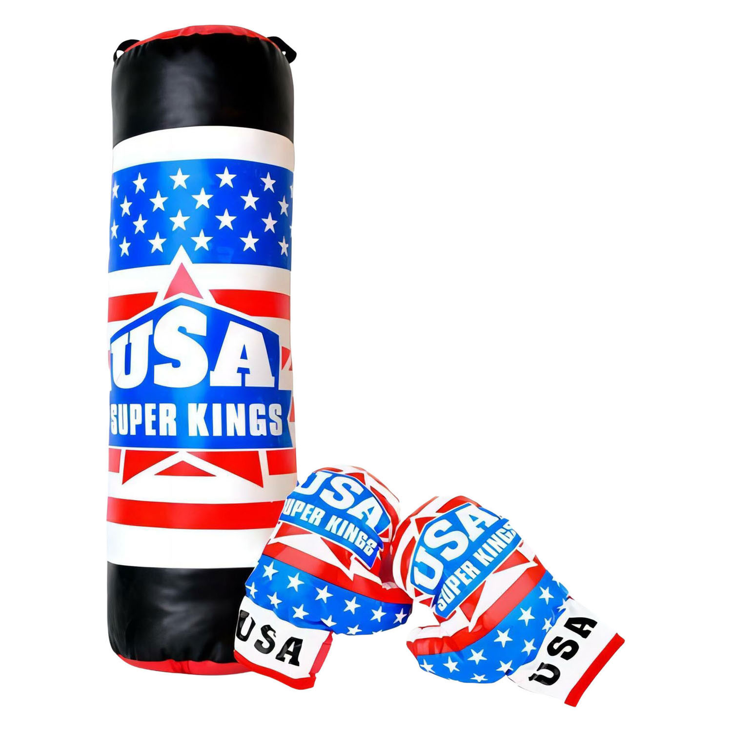 Bokszak 60cm USA Super Kings - met 2 Handschoenen