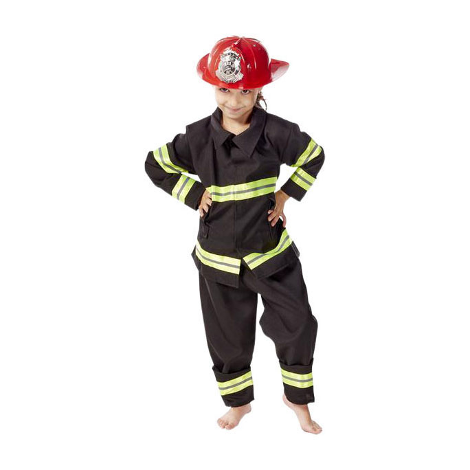 Verkleedpak Brandweerman met Helm - Maat 98