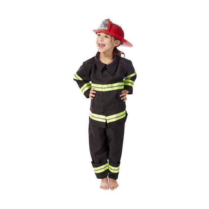 Verkleedpak Brandweerman met Helm - Maat 98