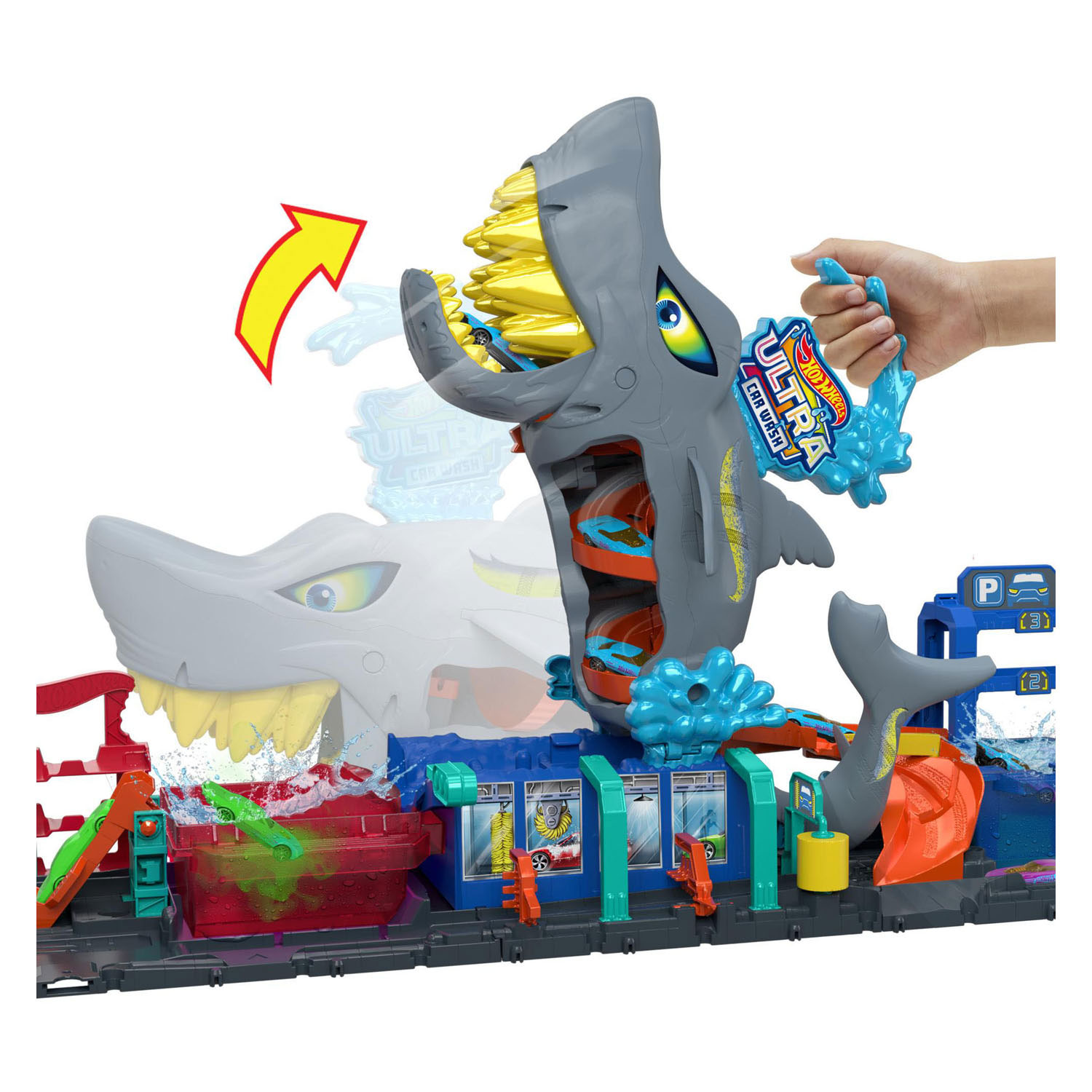 Hot Wheels City Ultra Shark Auto Wash