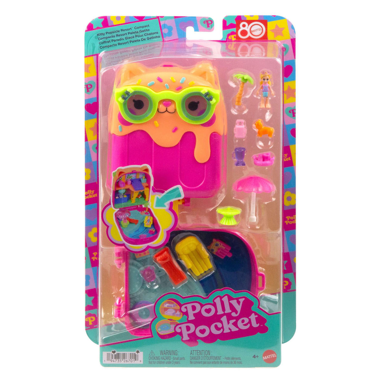 Polly Pocket Kitty Popsicle Compact