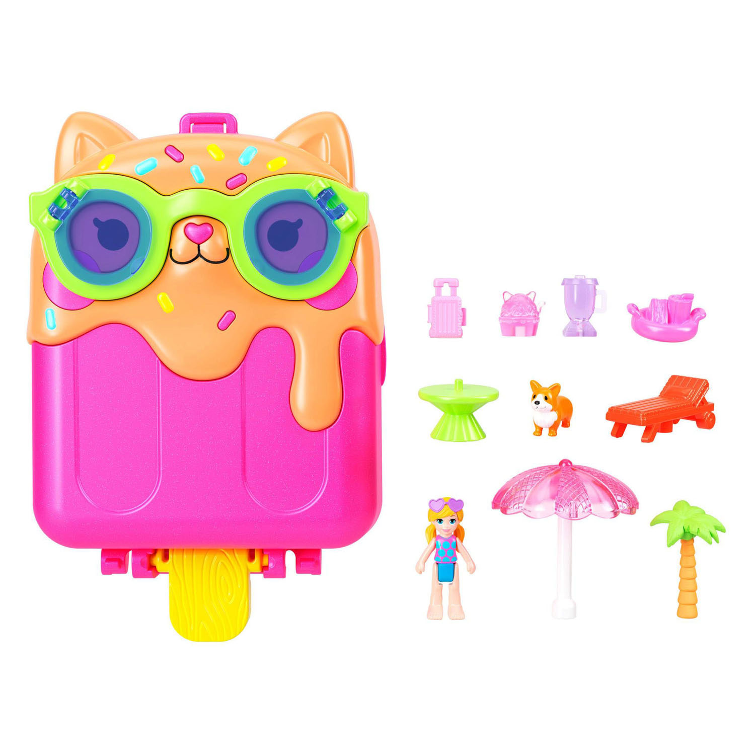 Polly Pocket Kitty Popsicle Compact