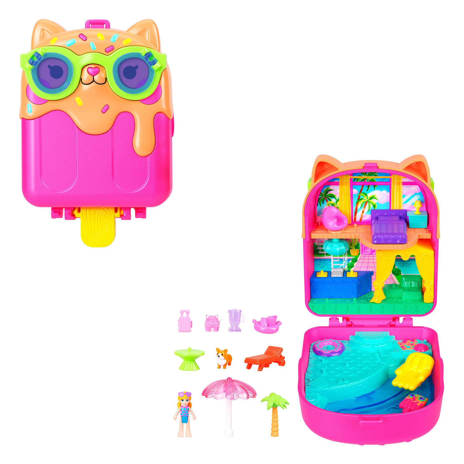 Polly Pocket Kitty Popsicle Compact