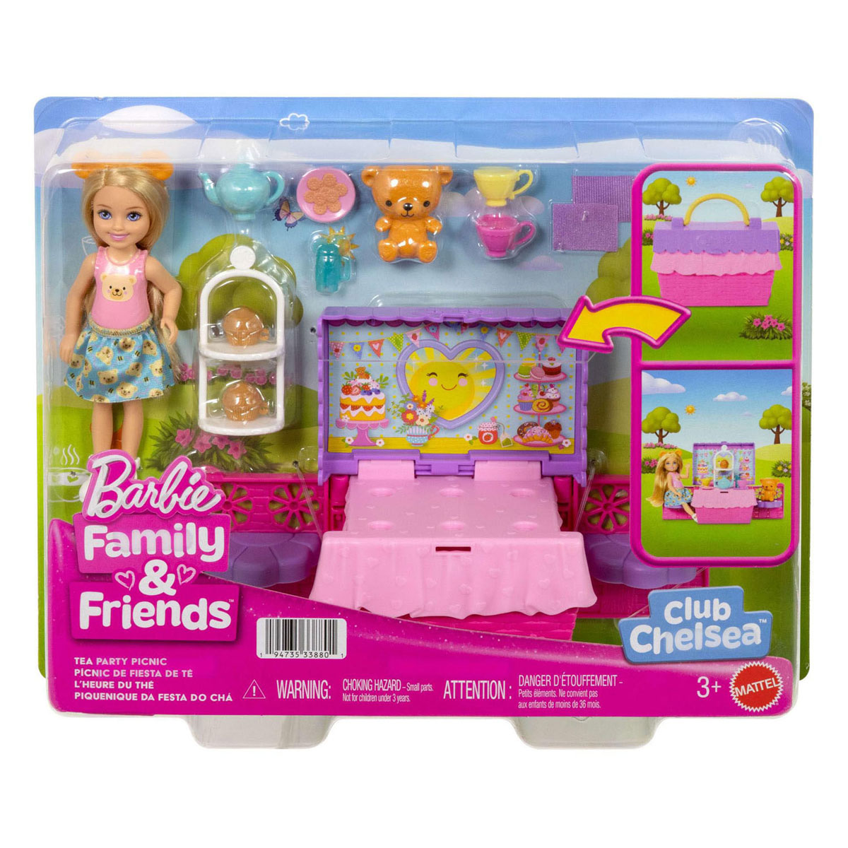 Barbie Familiy & Friend Chelsea Picknick Theefeestje Modepop