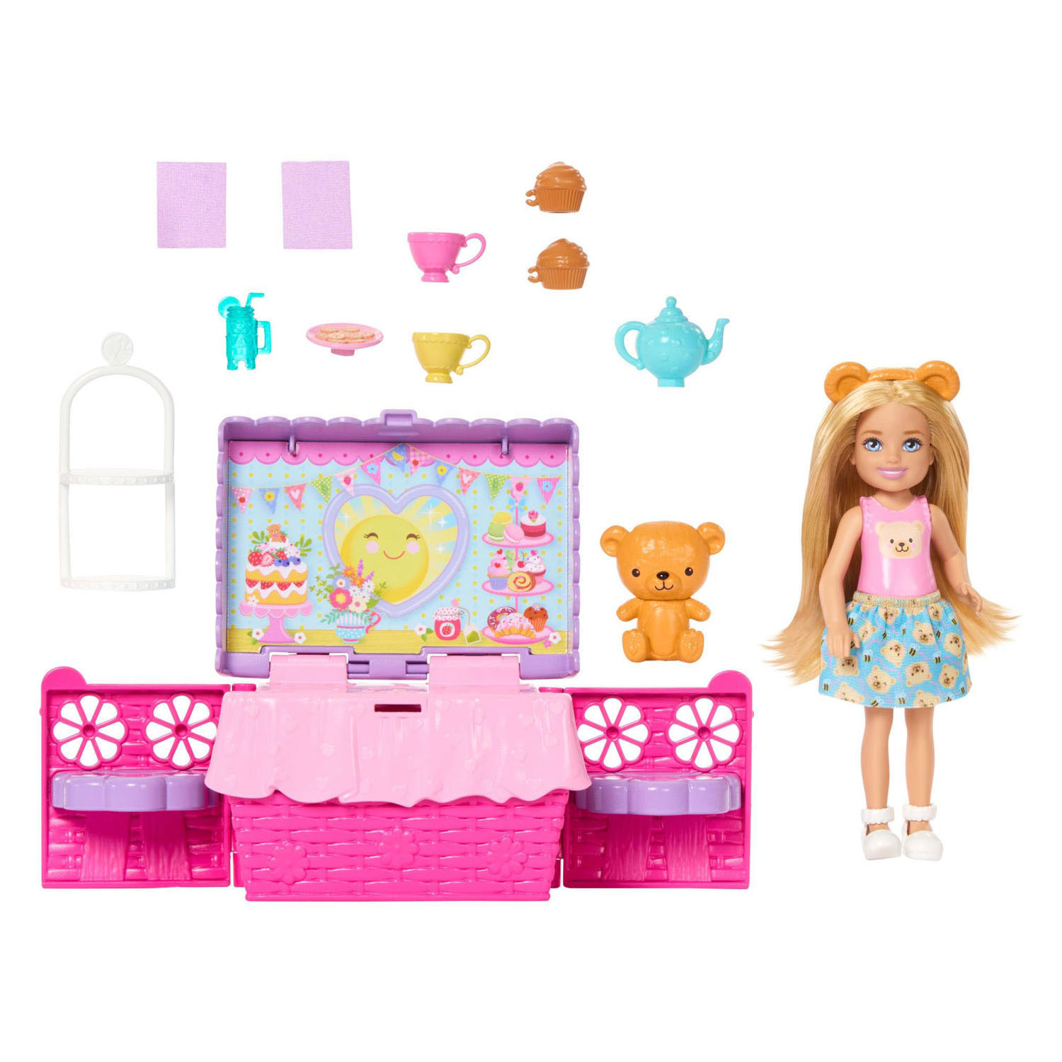 Barbie Familiy & Friend Chelsea Picknick Theefeestje Modepop