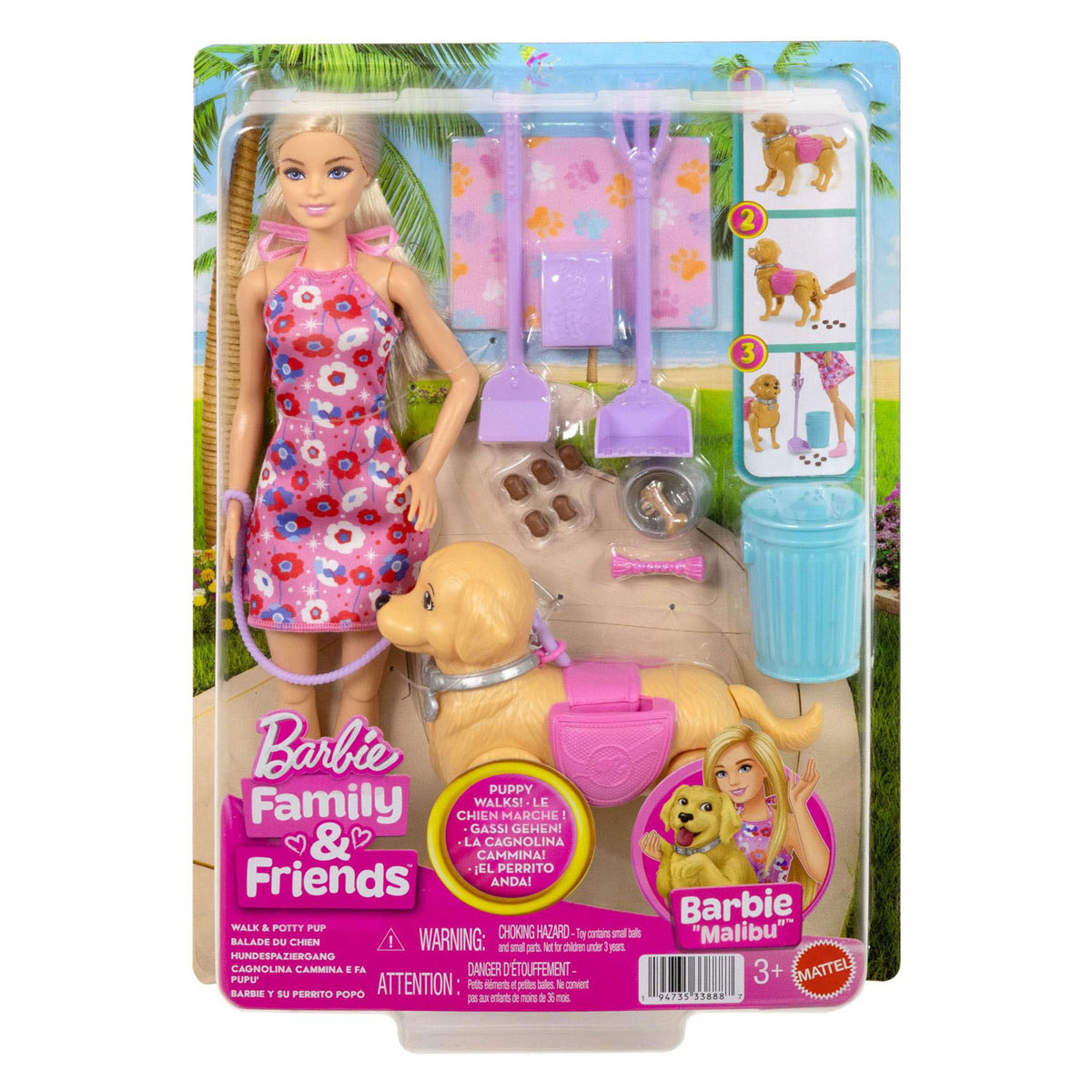 Barbie Family & Friends Set Barbie en haar Puppy