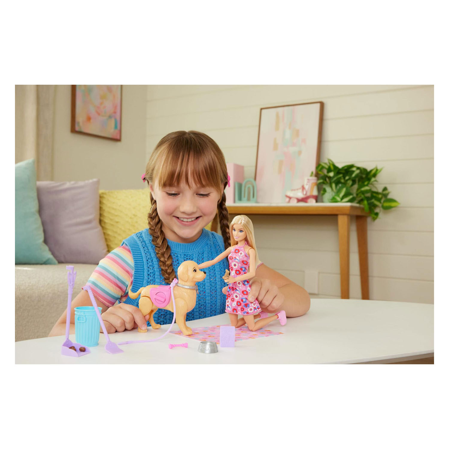 Barbie Family & Friends Set Barbie en haar Puppy