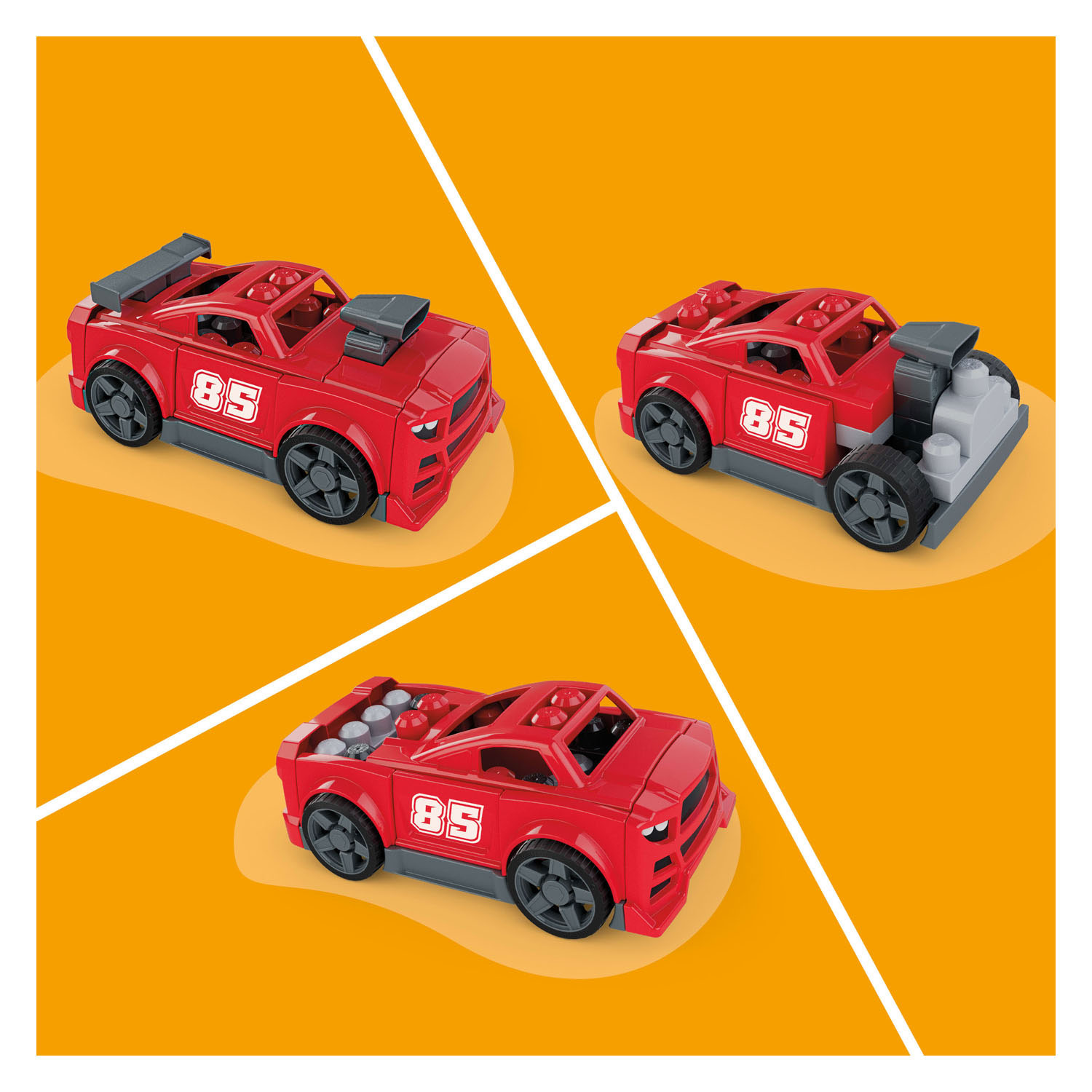 Mega Bloks Bouw en Rij Raceauto - 26dlg.