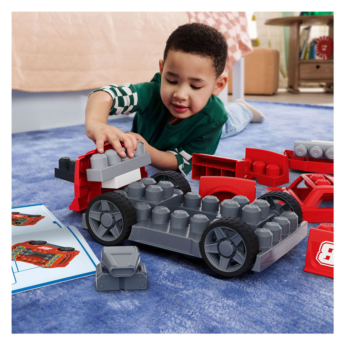 Mega Bloks Bouw en Rij Raceauto - 26dlg.