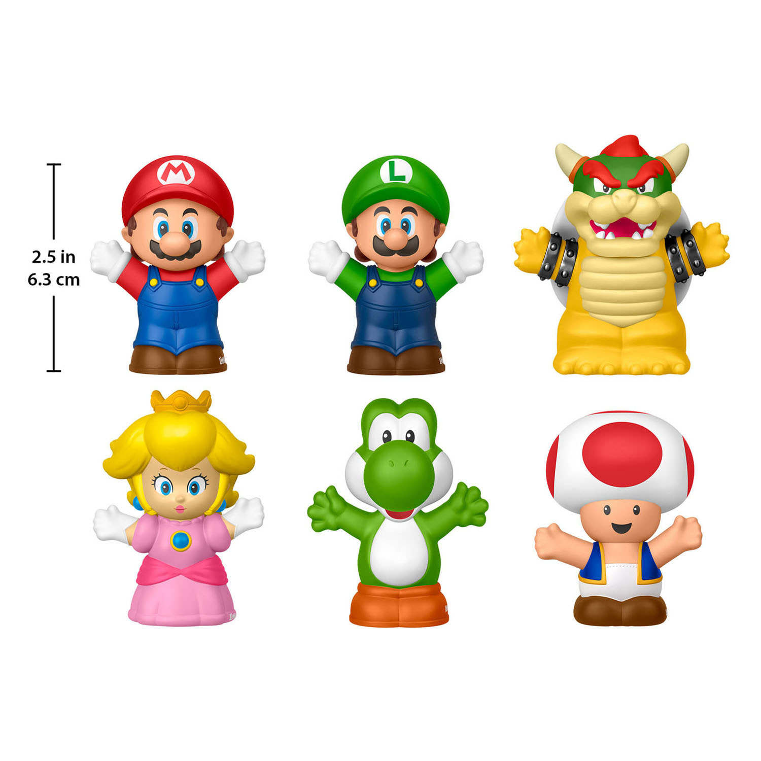 Fisher Price Little People Super Mario Speelgoedset - 6dlg.