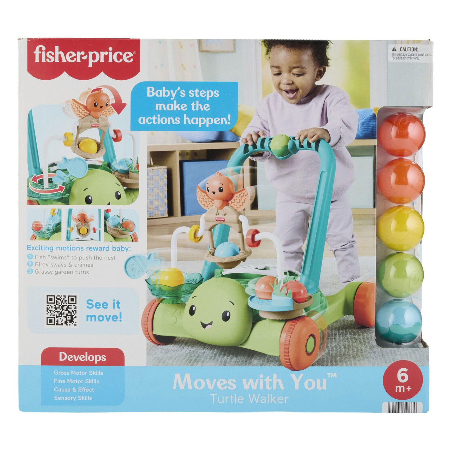 Fisher Price Schildpad Loopwagentje
