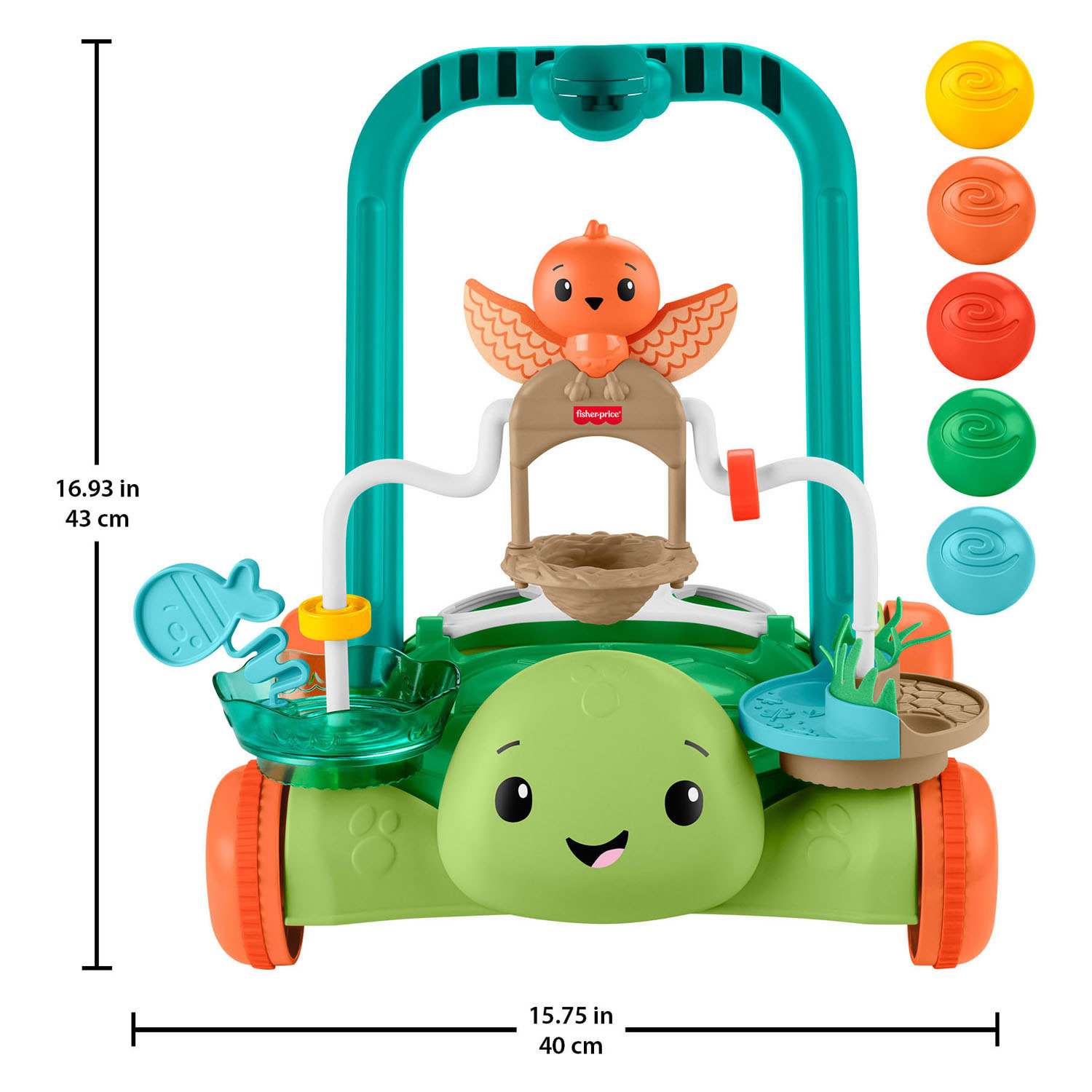 Fisher Price Schildpad Loopwagentje