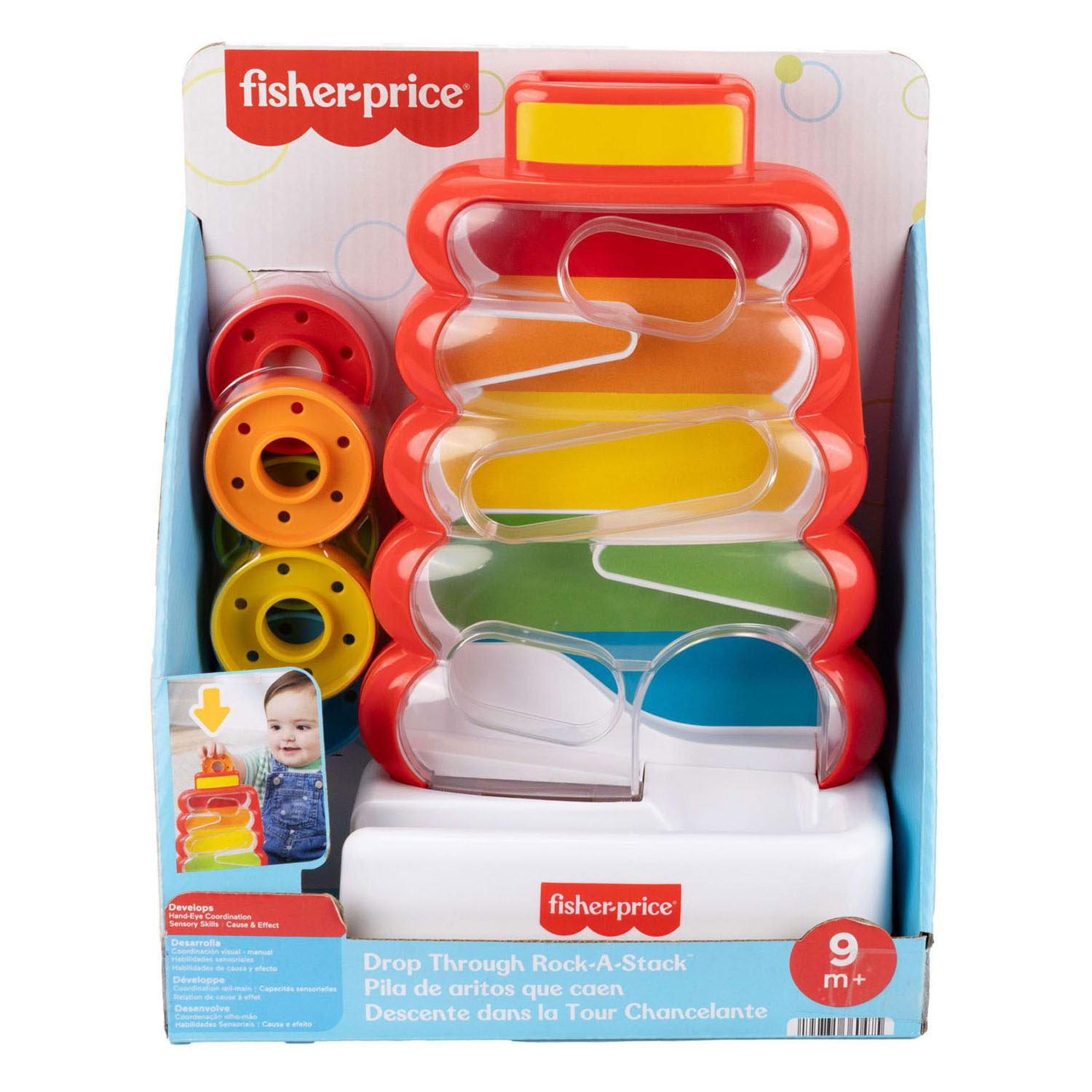 Fisher Price Doorvalbare Stapelblokken