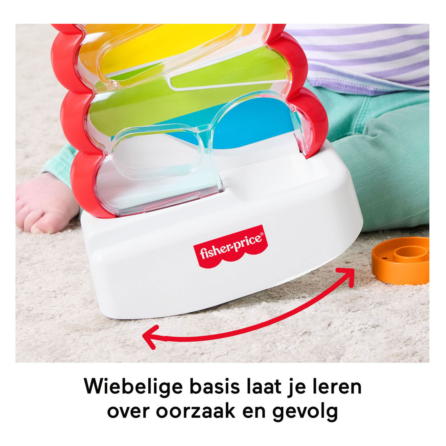 Fisher Price Doorvalbare Stapelblokken