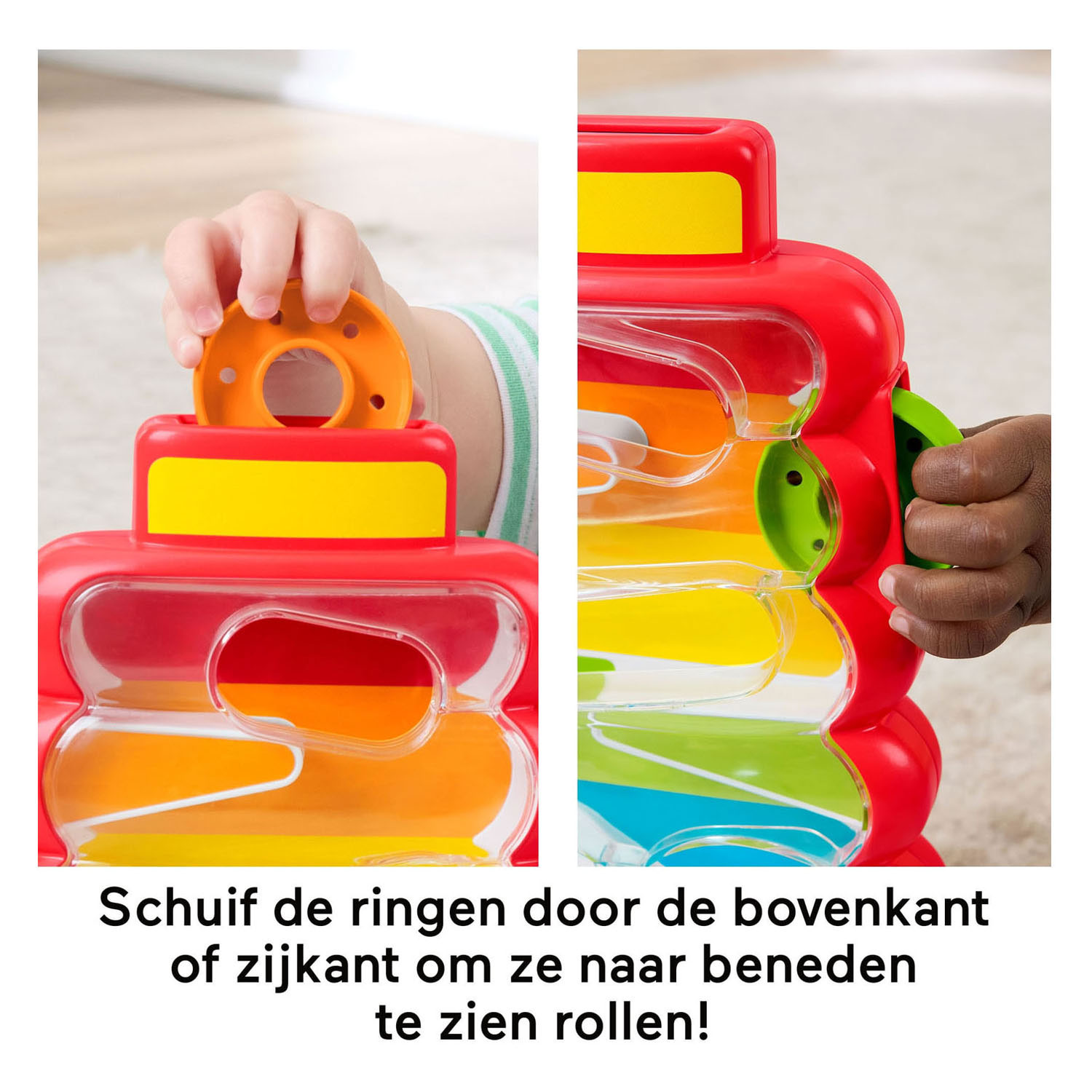 Fisher Price Doorvalbare Stapelblokken