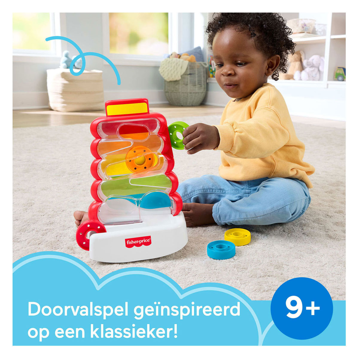 Fisher Price Doorvalbare Stapelblokken