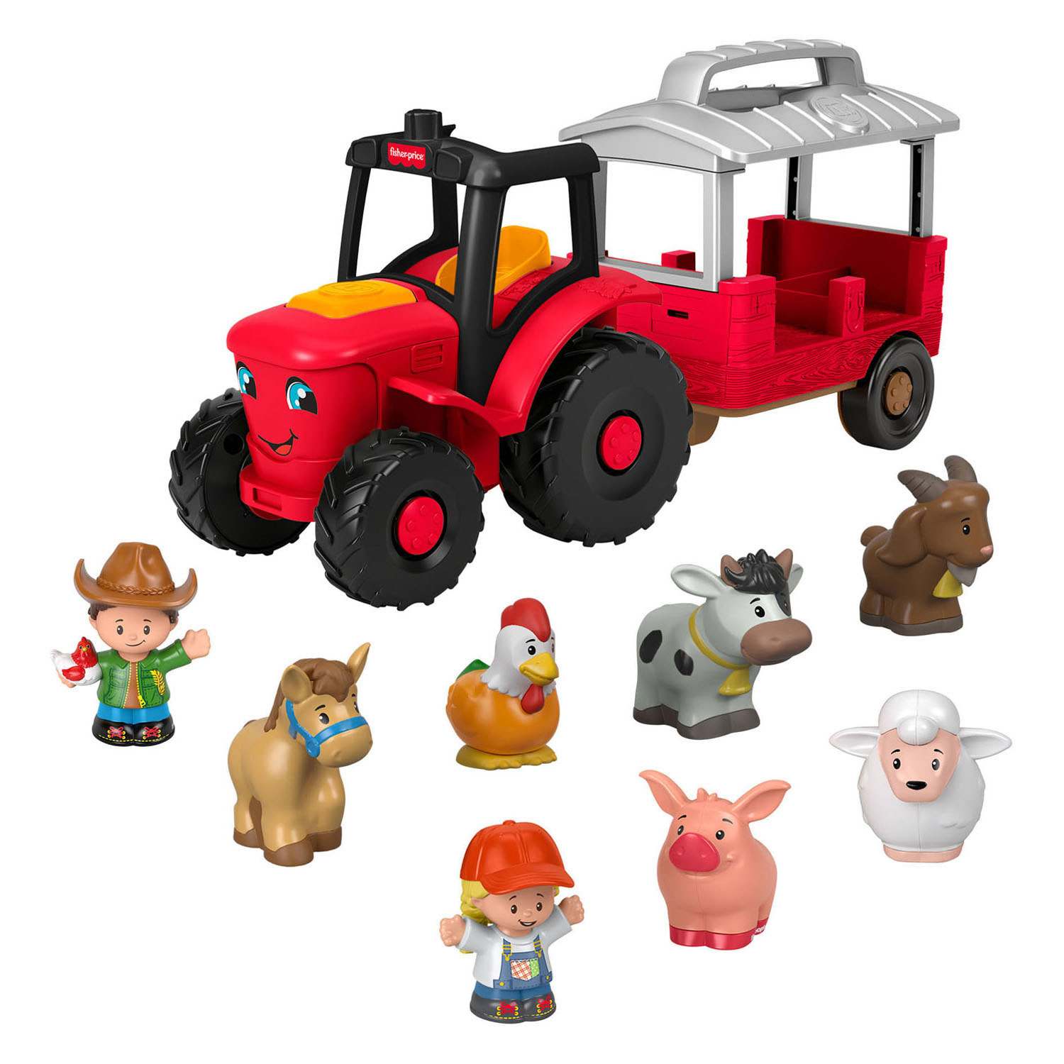 Fisher Price Little People Dierenverzorgingsboerderij Tractor Cadeauset