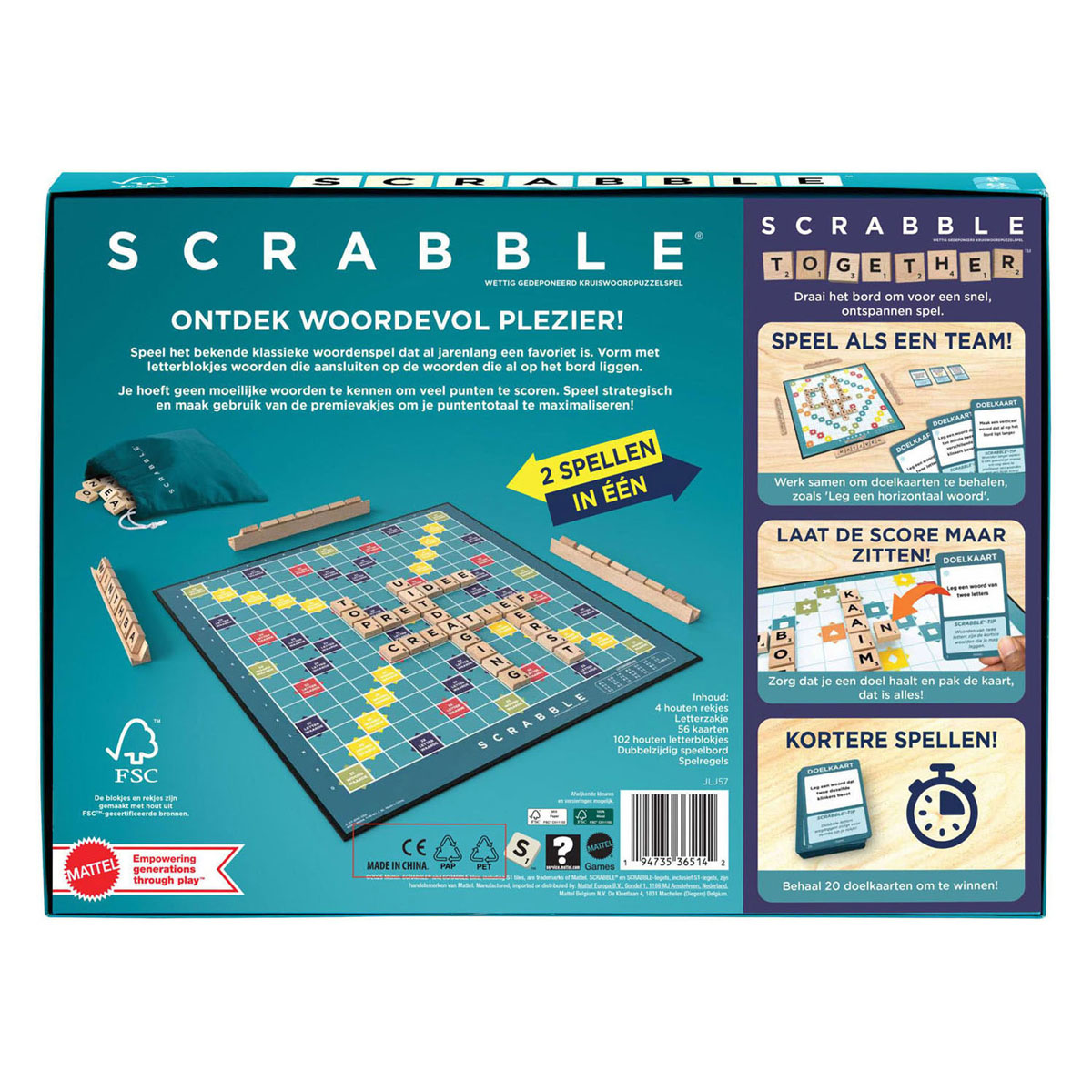 Scrabble Original Wood Bordspel NL