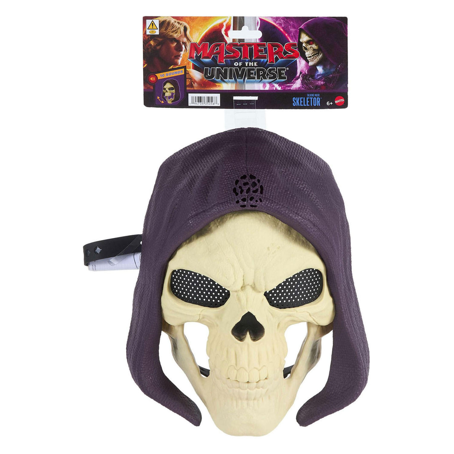 Masque Skeletor des Maîtres de l'Univers avec son