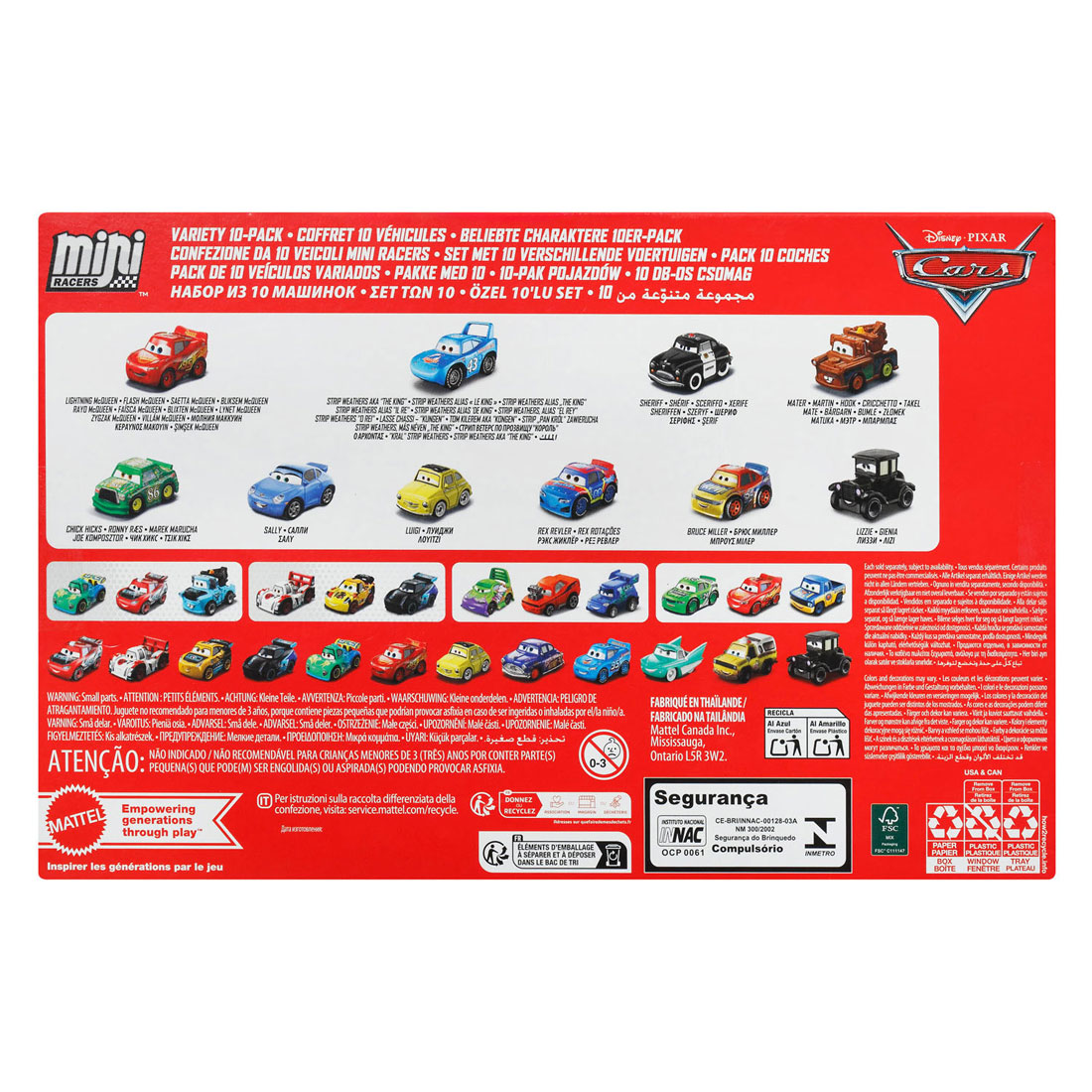 Cars Mini Racers - 10st.