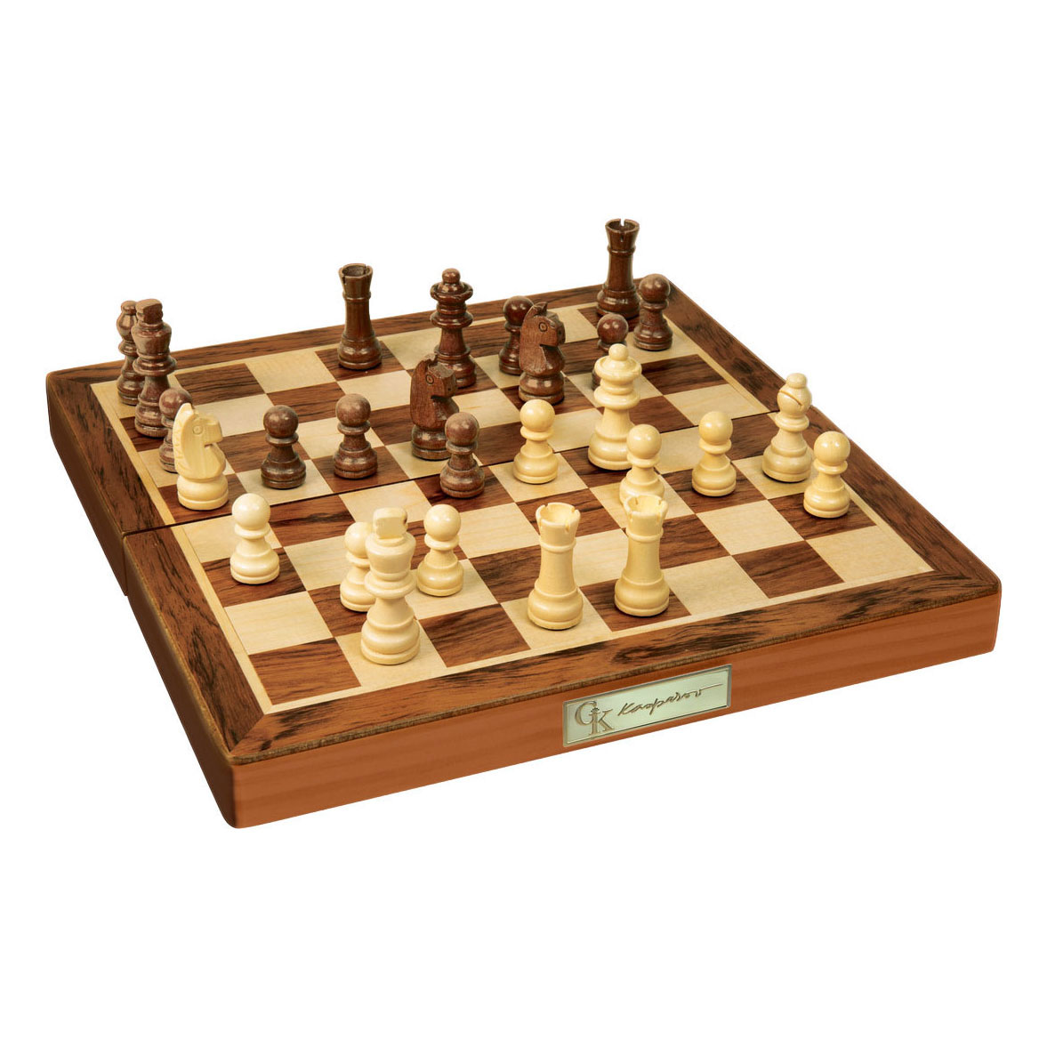 Kasparov Houten Schaakspel - 30x30cm