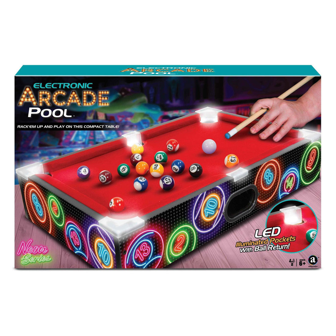 Arcade Pool Tischplatte Neon Serie - 52x32x10cm
