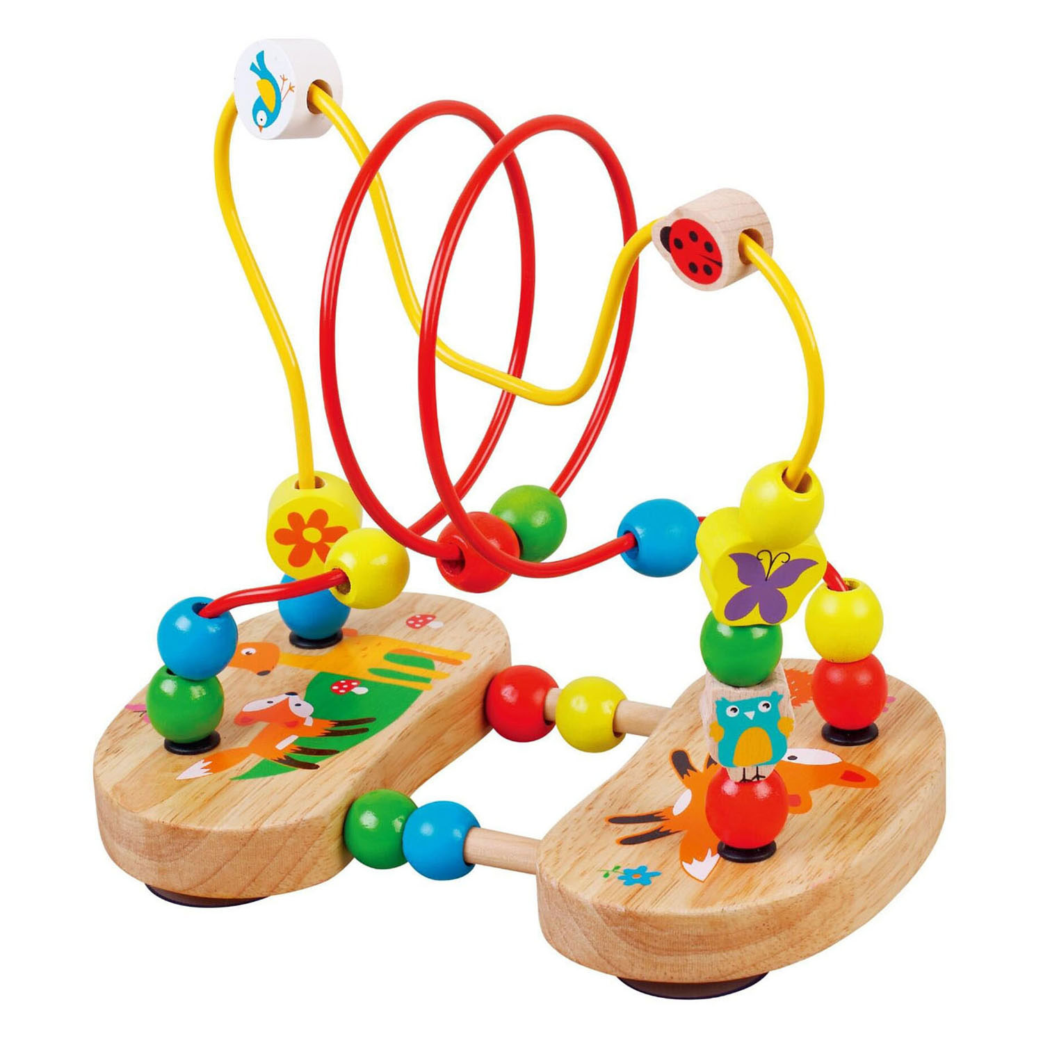 Ensemble de perles renard avec 2 spirales