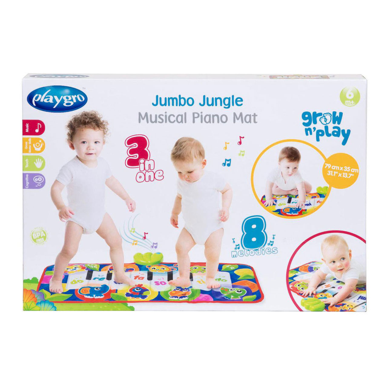 Tapis de piano Jumbo Jungle Muzikale