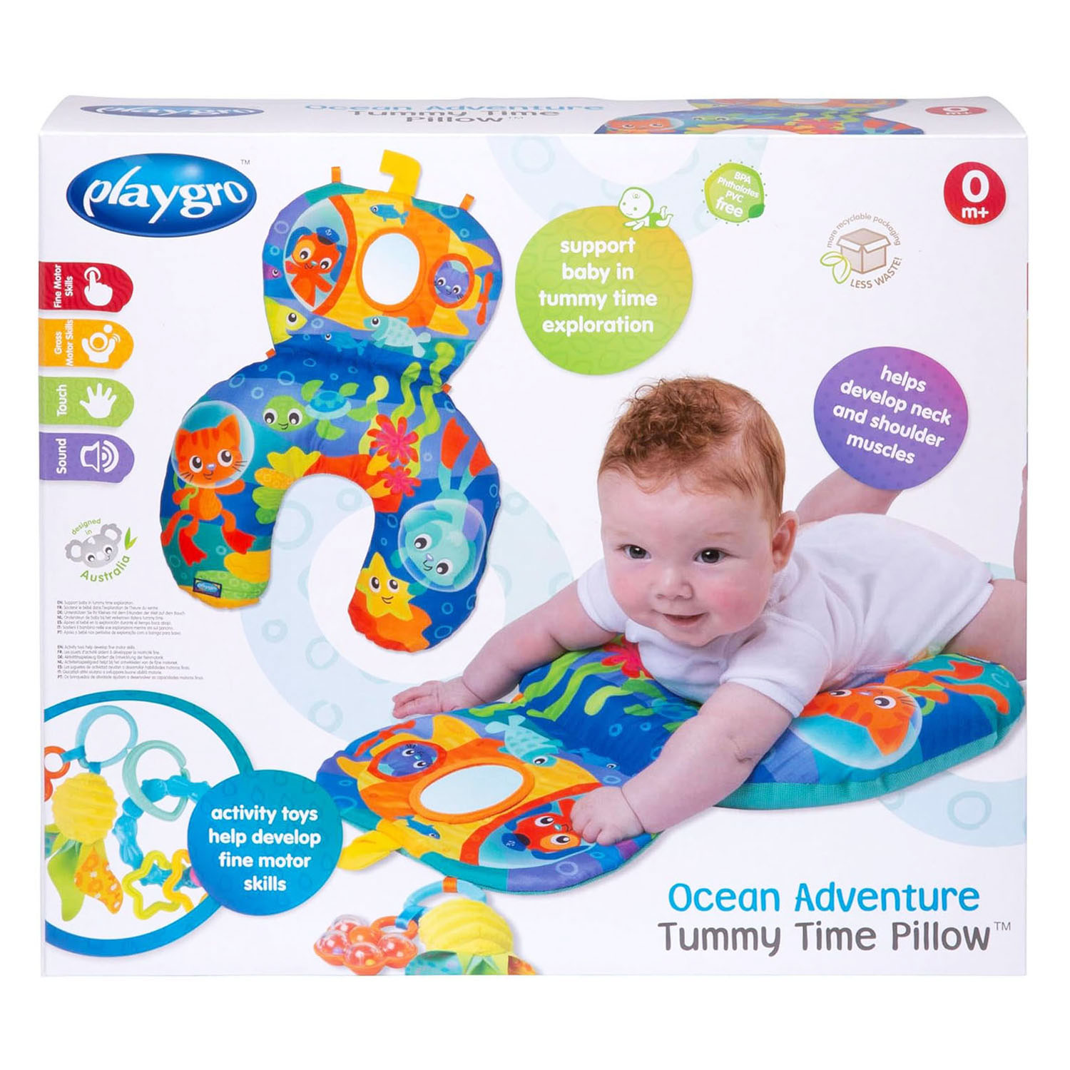 Ocean Tummy Time Activité de temps sur le ventre