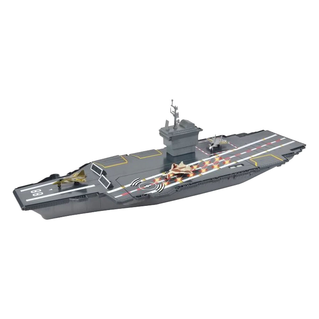 Battle Zone Vliegdekschip met Licht en Geluid - Incl. 4 Vliegtuigen