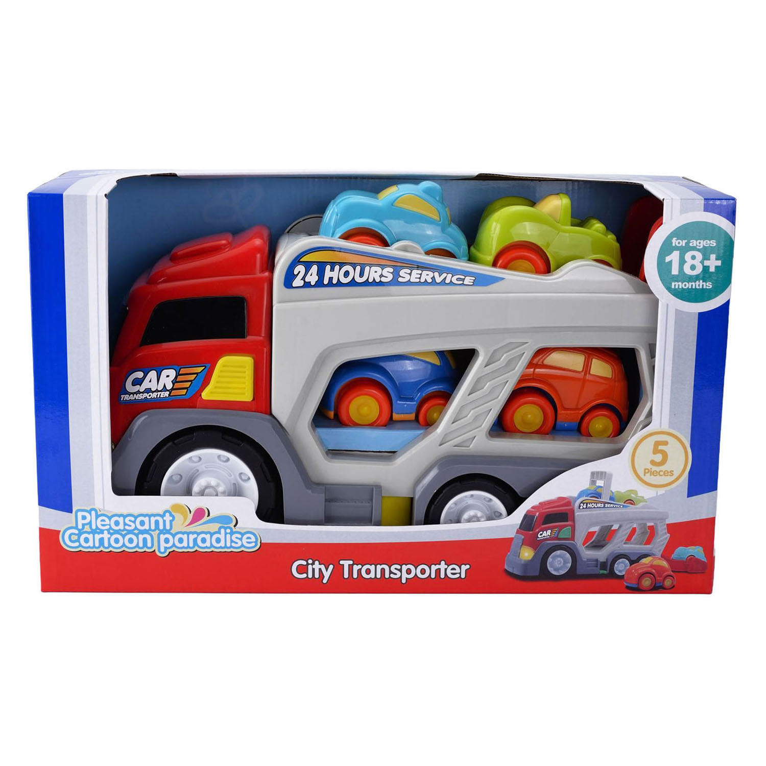Autotransporter met 4 Auto's