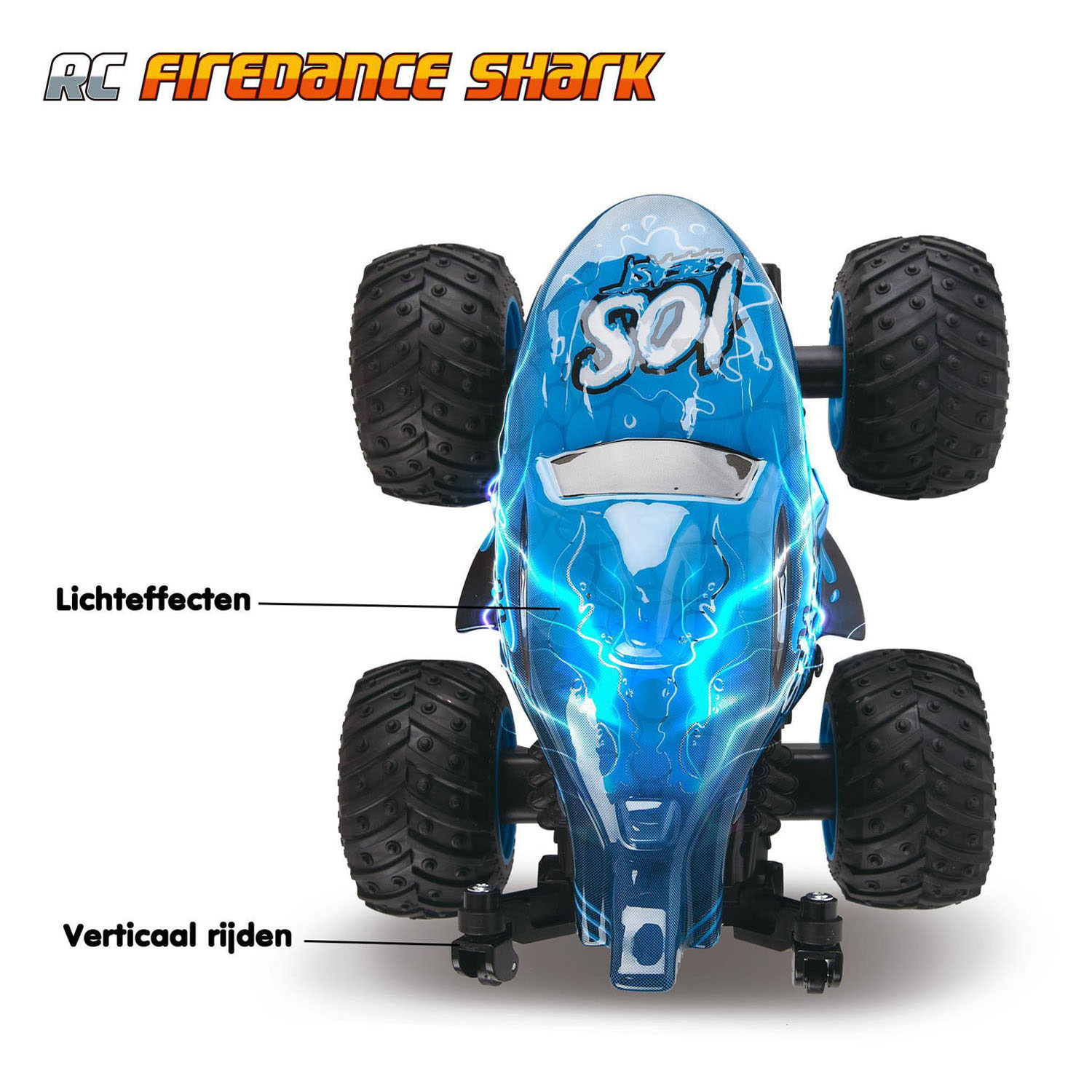 Voiture télécommandée Firedance Shark Stuntauto 1:20