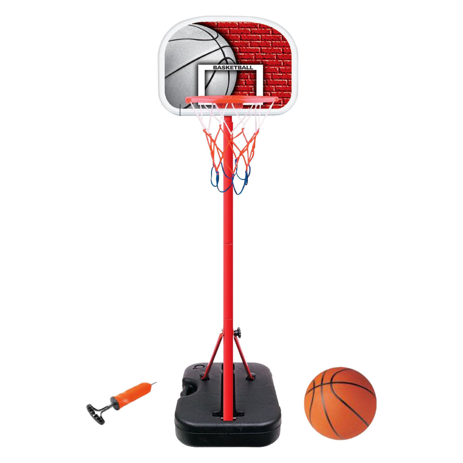 Basketbalset op Voet met Bal