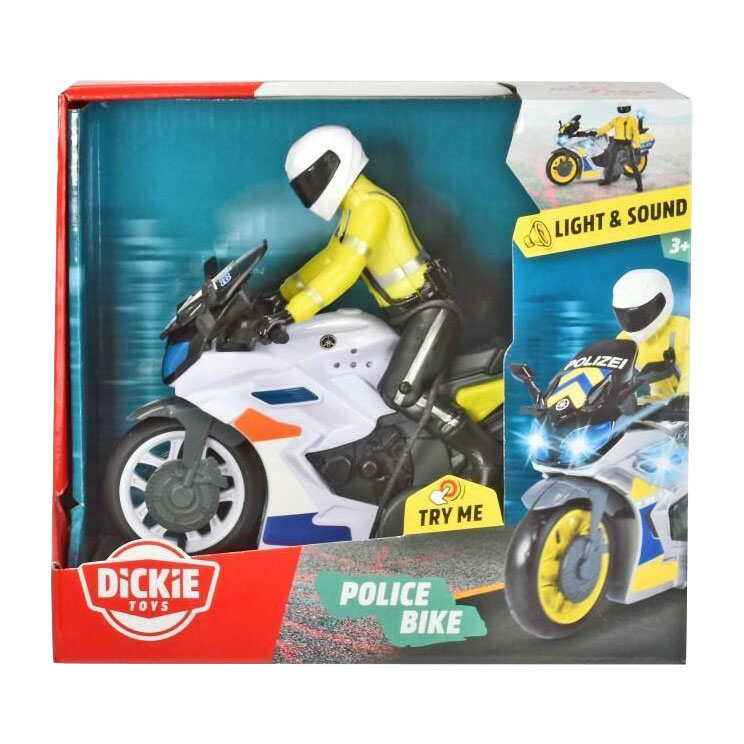 Dickie Politiemotor met Licht en Geluid Belgie