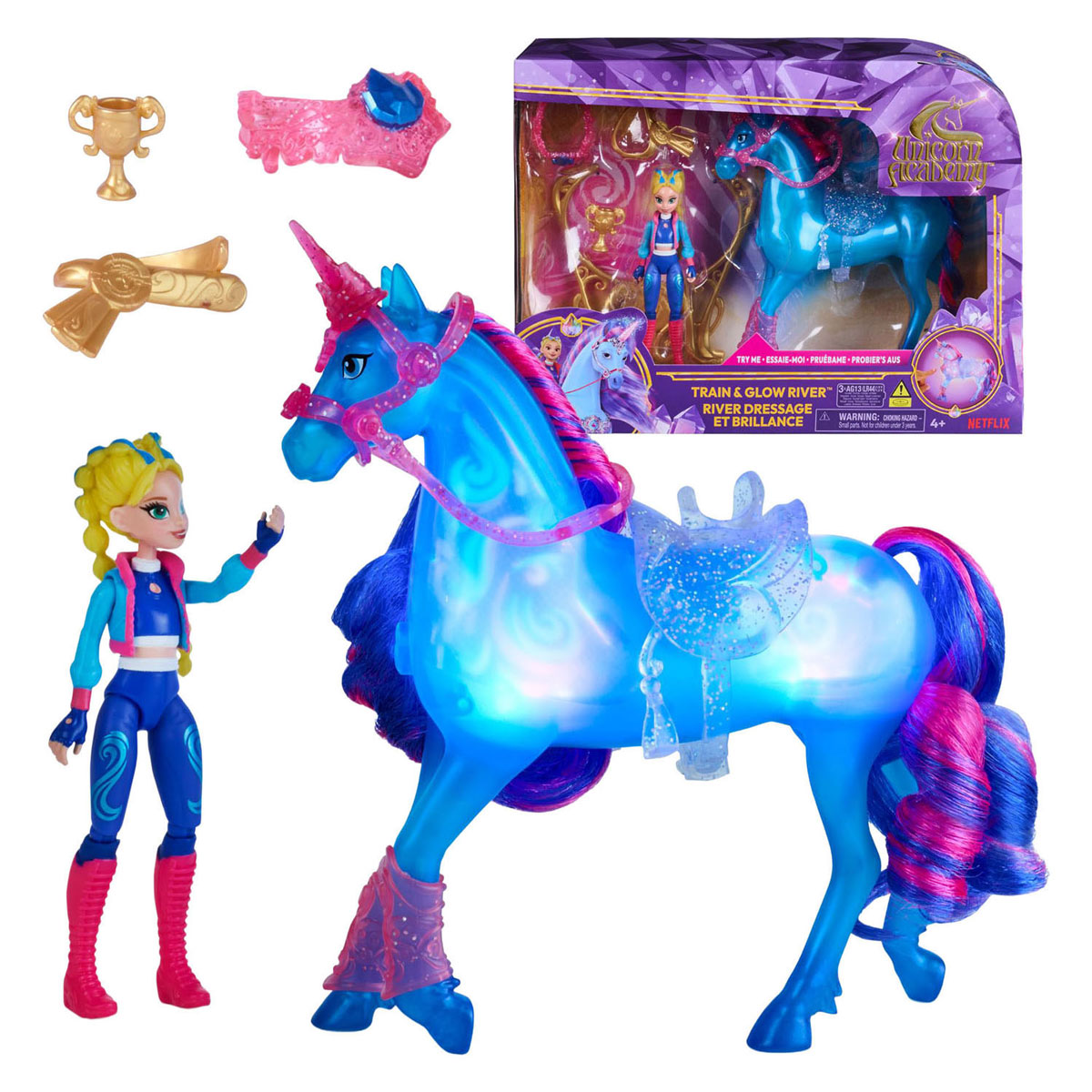 Unicorn Academy Train and Glow River - 11.5 cm & 12.5 cm