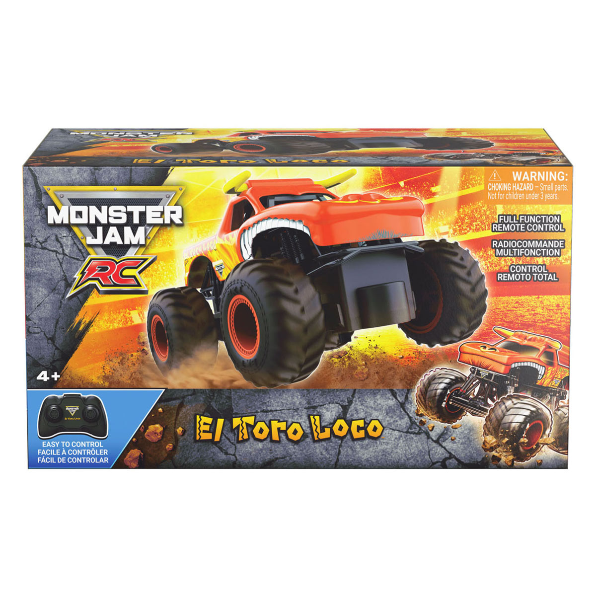 Monster Jam RC 2.4GHz Bestuurbare Auto El Toro Loco - 1:24