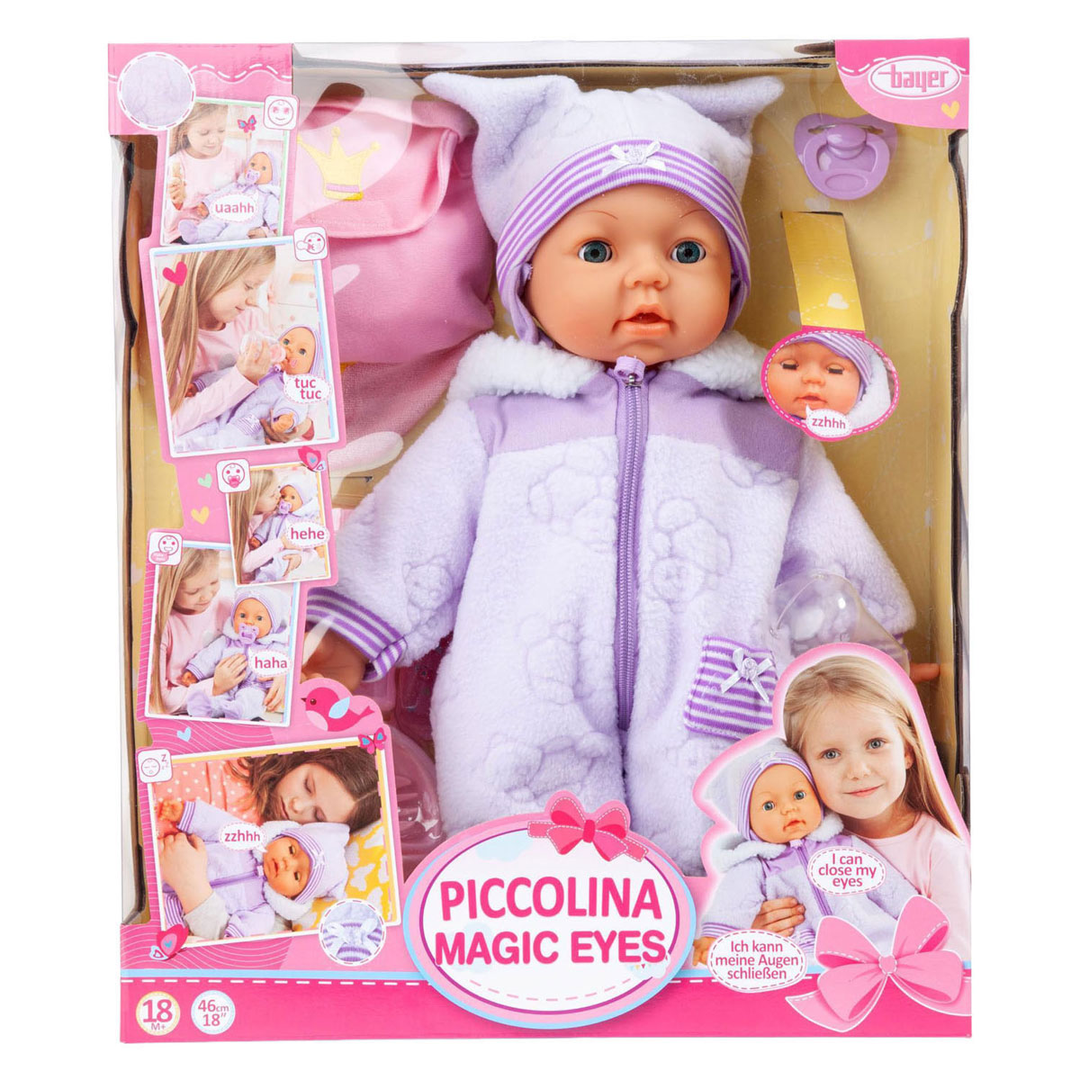 Piccolina Magic Eyes met accessoires - 46cm