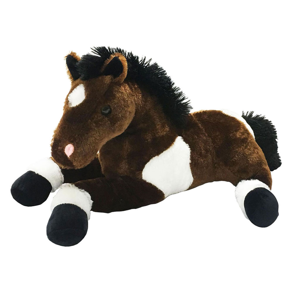Pluche Knuffel Liggend Paard - 45cm