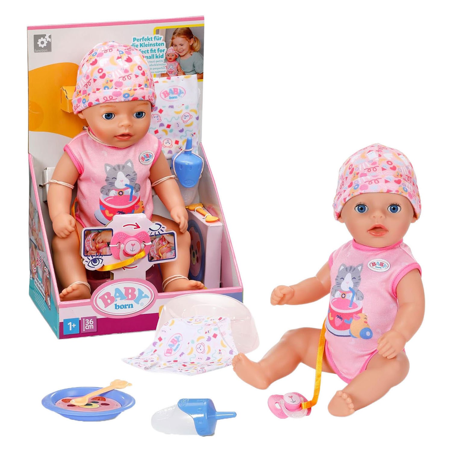BABY born Soft Touch Petite Fille Lena Roze - 36 cm