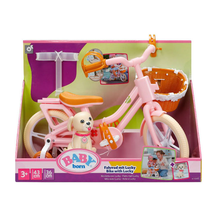 Vélo Baby Born avec Lucky