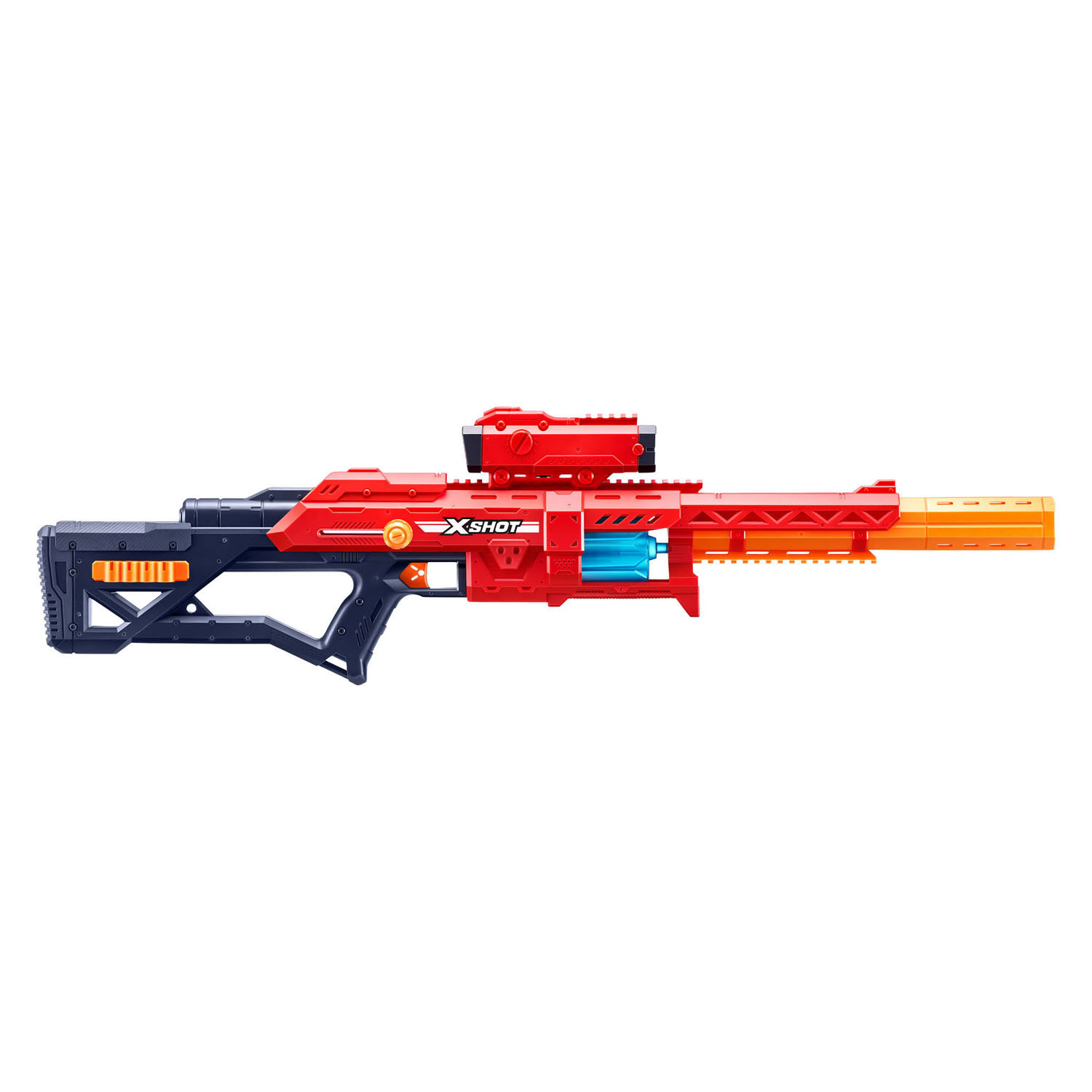 ZURU X-Shot Excel Red Range X8 Blaster mit 24 Darts