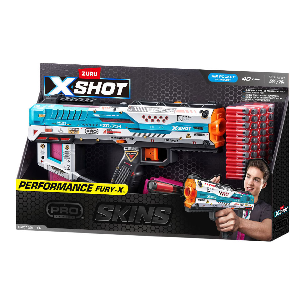 ZURU X-Shot Pro Performance Fury-X - 40 fléchettes
