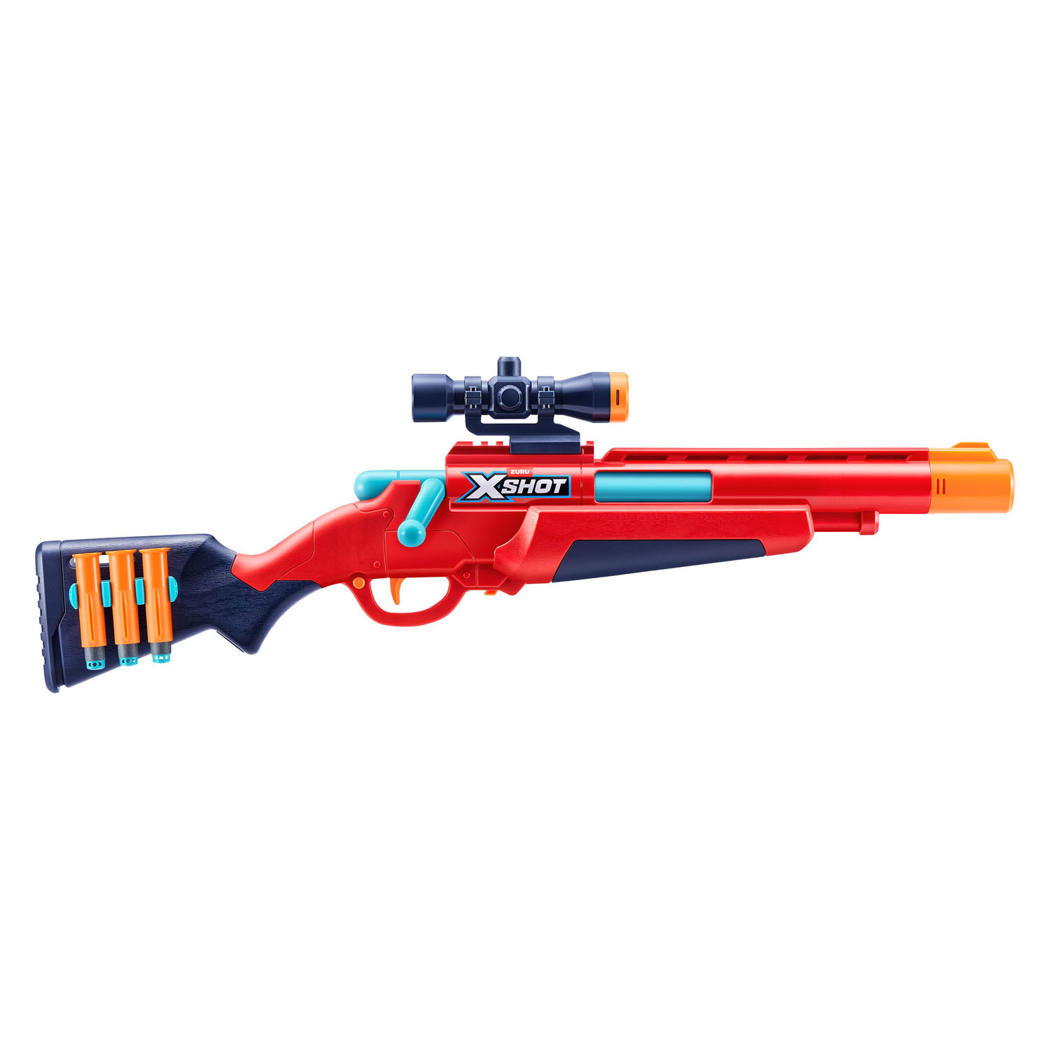 Pistolet à fléchettes ZURU X-Shot à verrou - 8 fléchettes