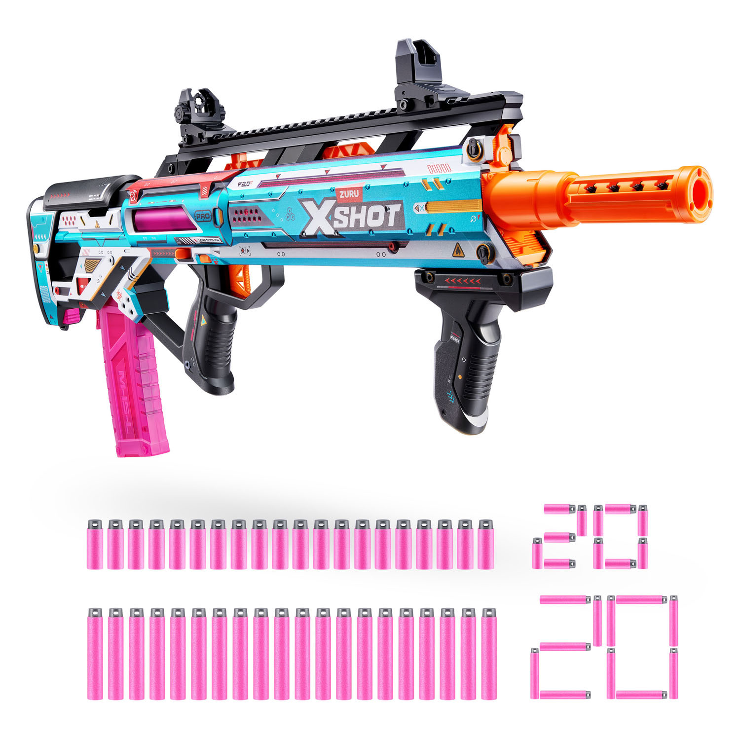 ZURU X-Shot Insanity Motorized Dart Storm Blaster - 200 Darts