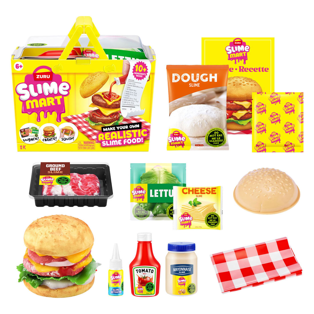 ZURU Slime Mart Small Shopping Boodschappenmandje Fast Food