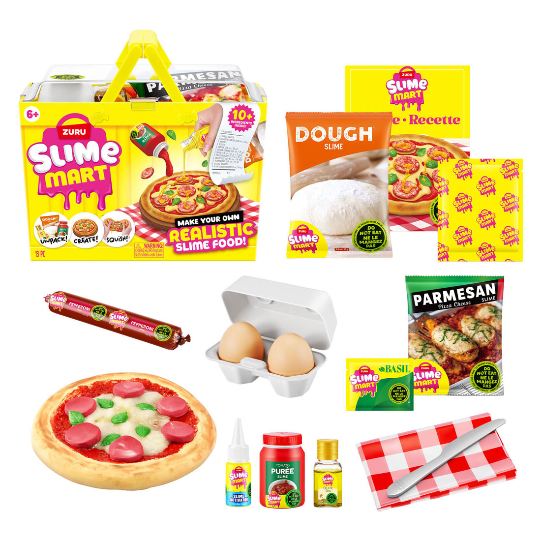 ZURU Slime Mart Small Shopping Boodschappenmandje Fast Food